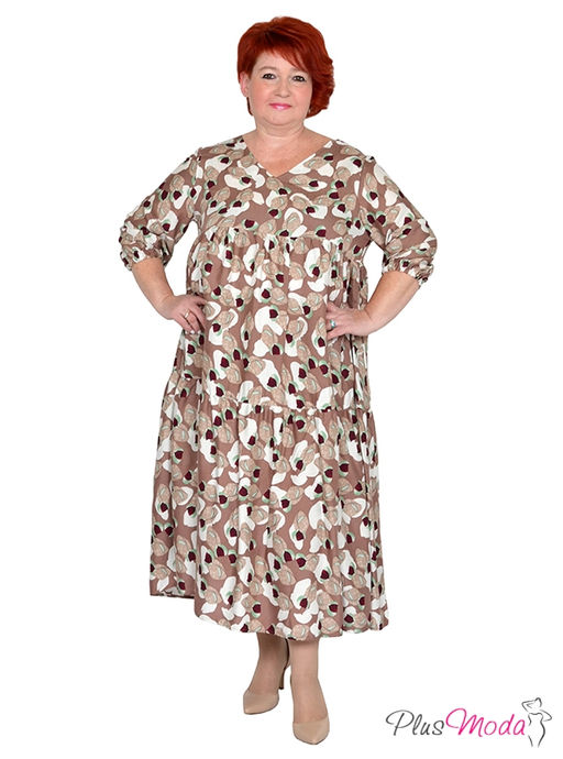 Платье Модель №1529 размеры 44-84 - Plusmoda фото 4