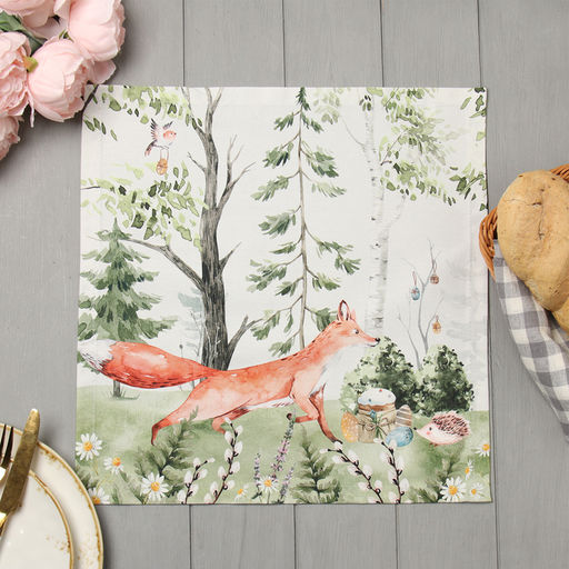 Набор салфеток Этель Лесная сказка 40х40 см 4 шт.  фото 7