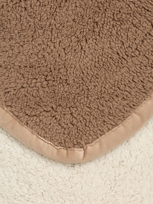 Плед с шерпой 150x200 бежевый