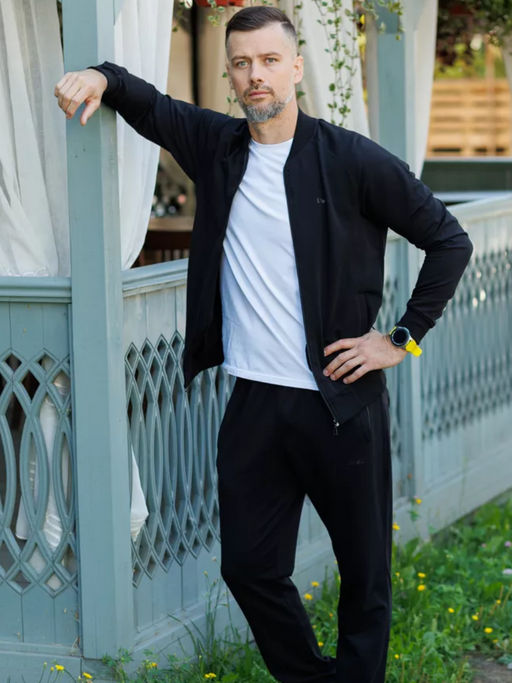 Спортивный костюм М-1852 Чёрный - Relay фото 11