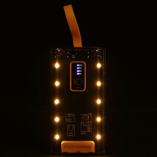 Внешний аккумулятор CRR-32, 10000 мАч, 2 USB, Type-C, 2 А, дисплей, чёрный - Simaland фото 7