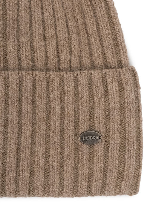 Шапка жен. пух енот+шерсть+виск LB-N88068 beige