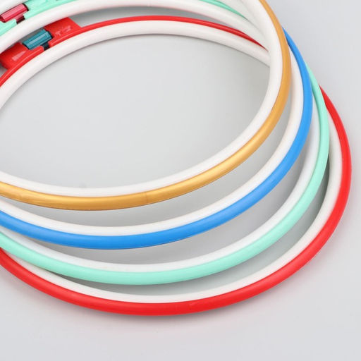 Цена за 10 шт. Пяльцы для вышивания, d=18.2 см, МИКС