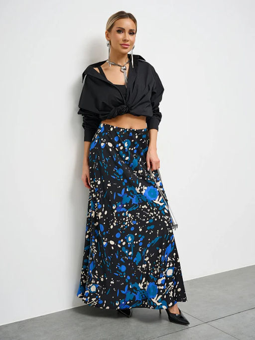 JETTY Юбка атласная макси  фото 15