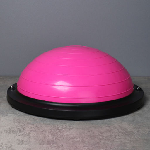 Полусфера балансировочная BOSU 46см Woohooo Drops эспандер, насос/ розовый/ B46Dr-P/ уп5 - ГалеонТрейд фото 2