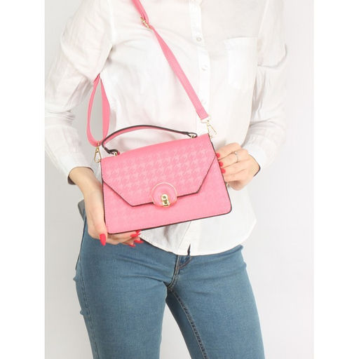 Сумка женская искусственная кожа Ch&K-1069, 1отд, плечевой ремень, розовый SALE 255051 - Adelia фото 5