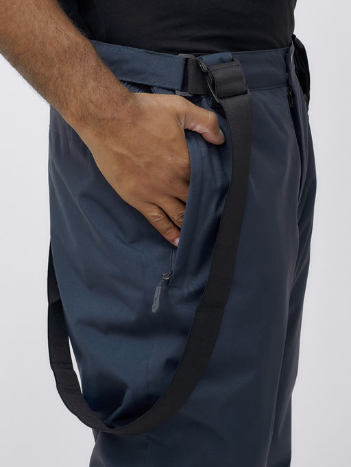 Горнолыжный костюм анорак мужской зимний темно-серого цвета 389TC - Leifensh фото 30