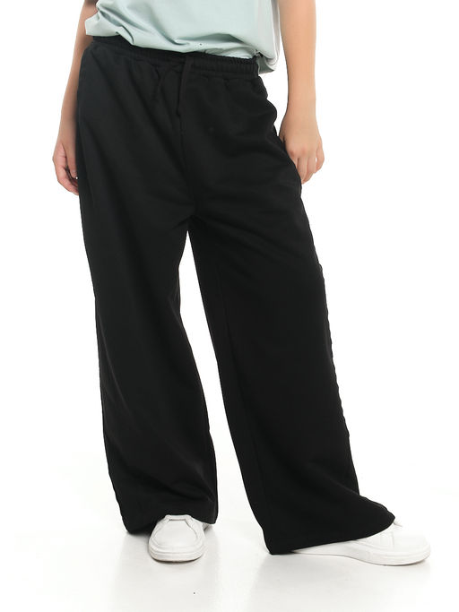 Брюки с лампасом для девочки 22-7697 черный - Mini maxi фото 8