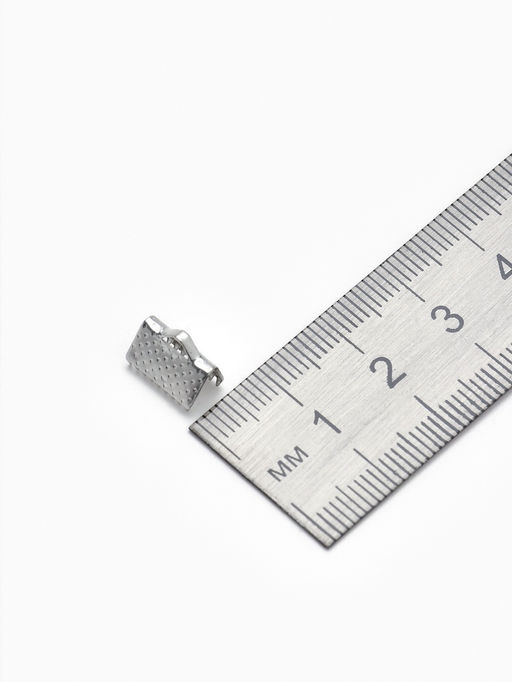 Цена за 4 шт. Зажим для ленты, (набор 20 шт.), цвет серебро, 10 мм, СМ-339