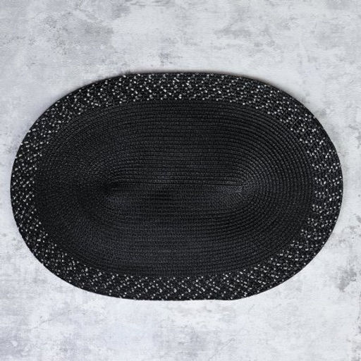 Салфетка для стола овальная / black 30*45 /уп 6/300/ ПРОМО АКЦИЯ Черная - Галеонтрейд фото 3