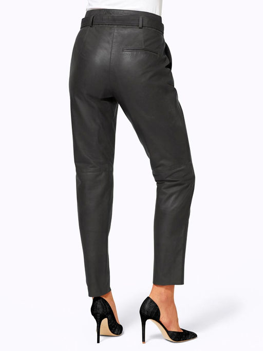 Кожаные брюки, графитовые