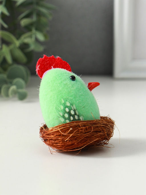 Цена за 2 шт. Фигурка пасхальная Цыплёнок в гнезде, 5?5?7.5 см