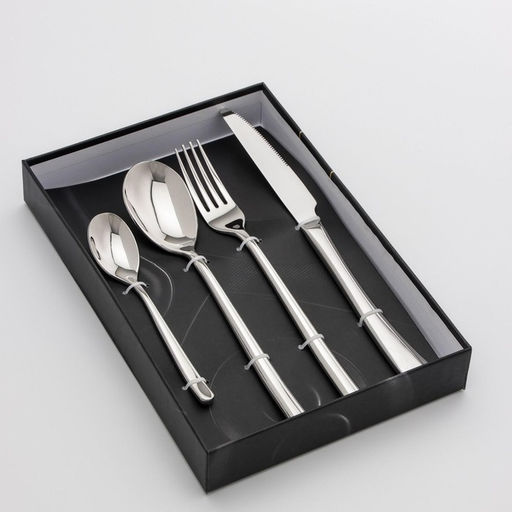 Столовые приборы Magistro Джентри, 4 предмета, нержавеющая сталь, серебристые фото 3