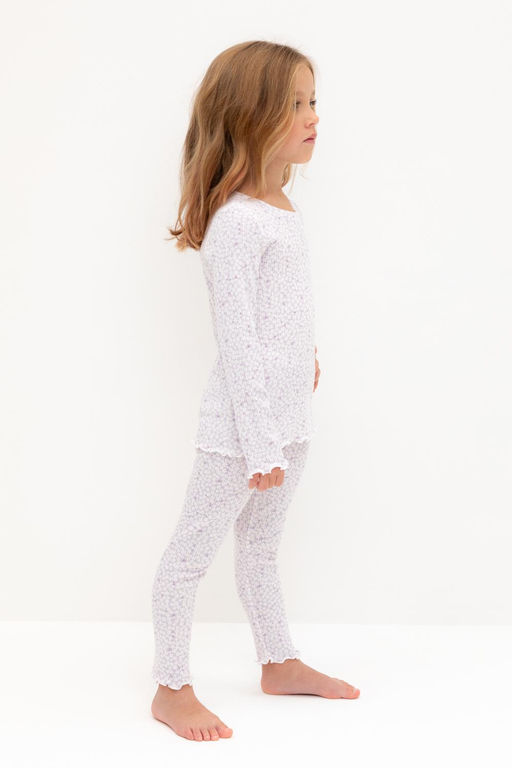 К 1618/нежно-лавандовый,лепестки цветов пижама для дев