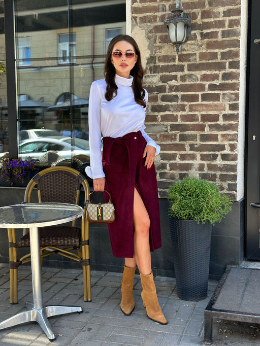 Юбка AURA 5064-164-Р винный