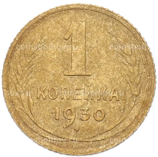 Монета 1 копейка 1930 года