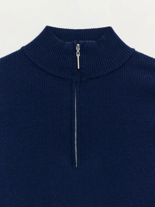 Джемпер в рубчик с молнией / Zarina  фото 8