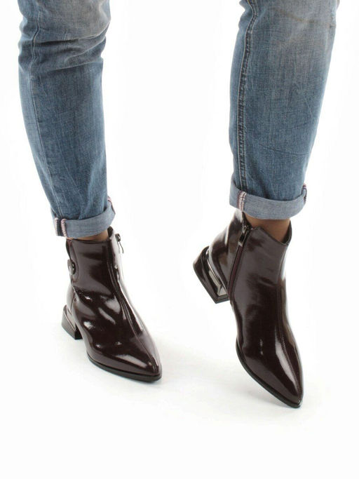 01-PCG265-3 VINOUS Ботинки демисезонные женские (натуральная кожа, байка) - Фабричный китай фото 4