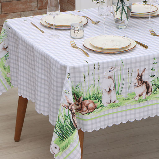 Скатерть Доляна Easter joy 145*300 см, 100% п/э  фото 3