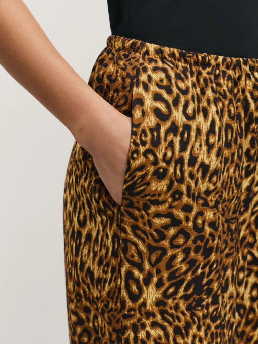 Прямые брюки из фактурной вискозы / Zarina фото 5