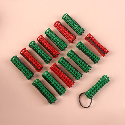 Бигуди на резинке, d = 1,5 см, 15 шт, цвет зелёный - Simaland фото 2