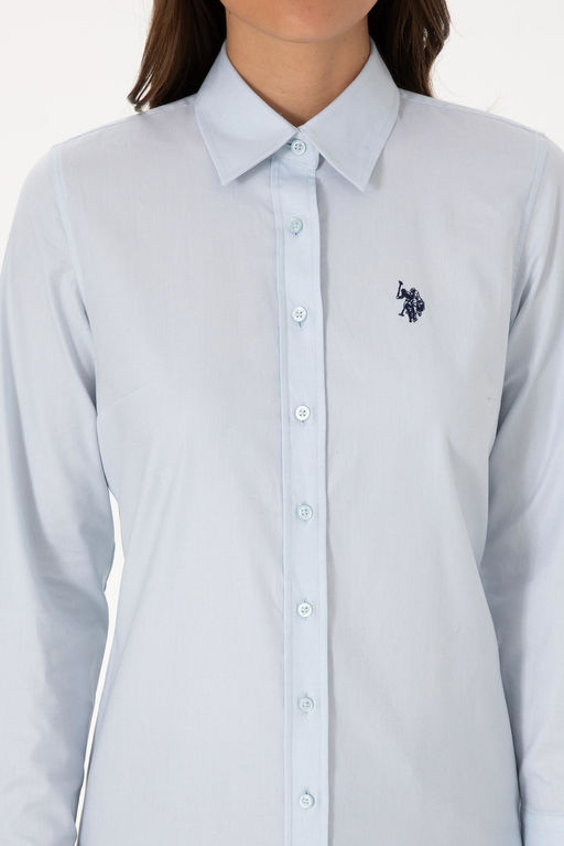 Kad_n A__k Mavi Uzun Kollu Basic G_mlek Sepette S_rpriz _ndirim - U.s. polo assn фото 6