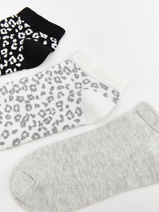 Desenli Kad?n Patik ?orap 5li