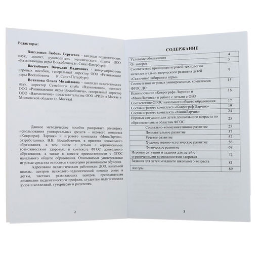 Развивающий комплект «Коврограф «Ларчик» + методика