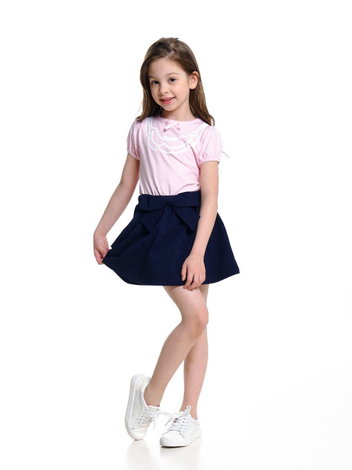 Комплект для девочки с юбкой UD 0670/7600 роз/синий - Mini maxi фото 3