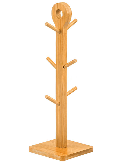 Набор кружек 6 пр. 380 мл 12*8,5*37,5 см "Полевые цветы" на бамбуковой подставке