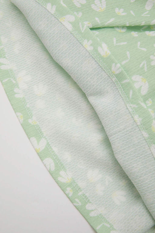 Платье без рукавов с цветочным принтом для маленьких девочек - Defacto фото 3