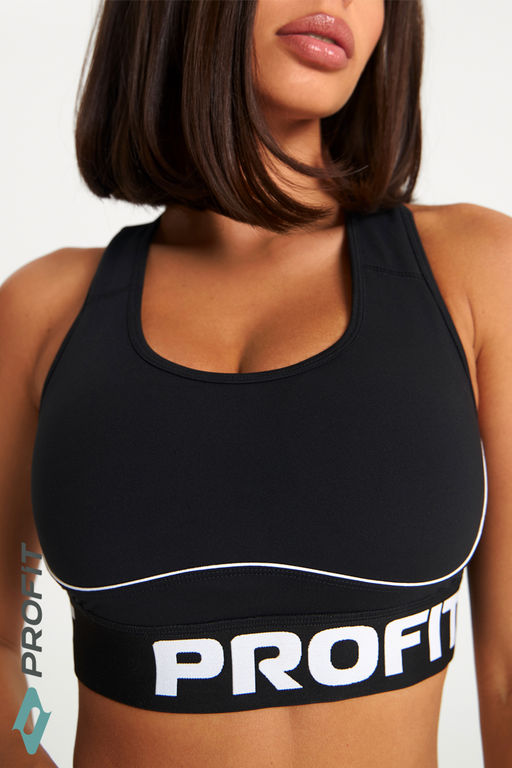 Спортивный топ с кантом, черный, tb.240.001 - Profit фото 2