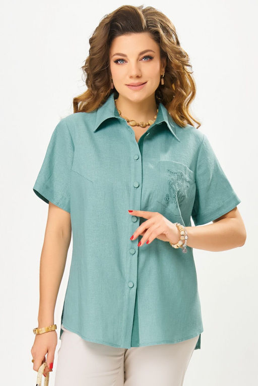 Блуза FITA 20464 нефрит фото 6