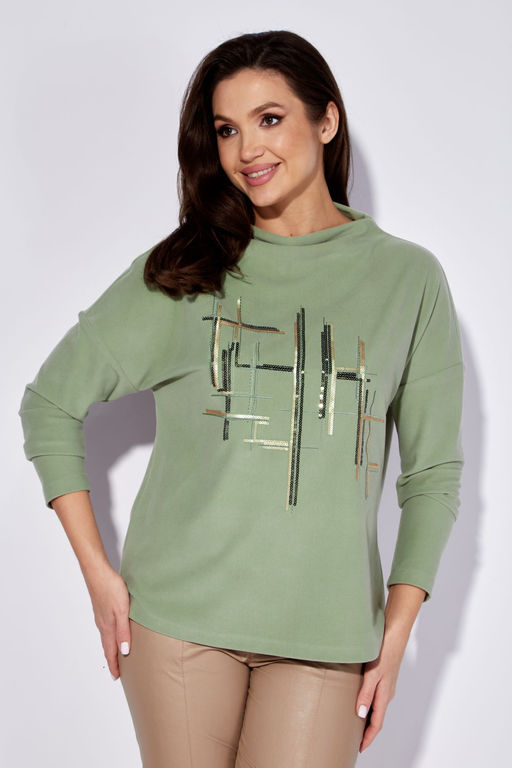 Джемпер ТАиЕР 1227-1 фисташка  фото 3