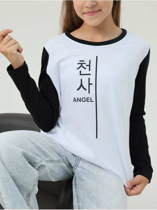 Лонгслив Ангел Детский Чер-Бел - София фото 11