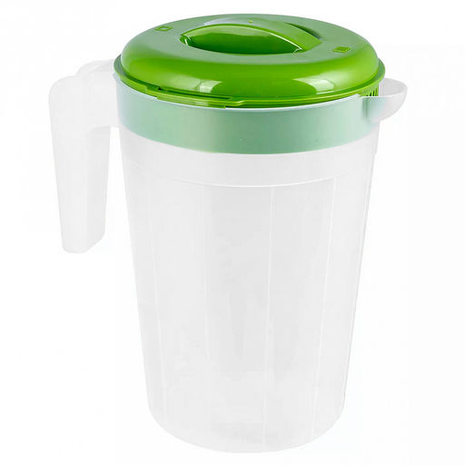 Кувшин пластмассовый 2,5л, д16см, h23см, с крышкой (Россия)