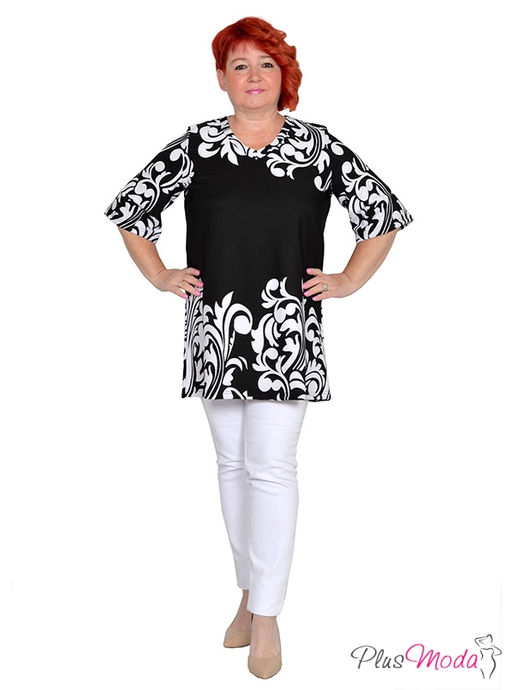 Туника Модель №1802 размеры 44-84 - Plusmoda фото 5