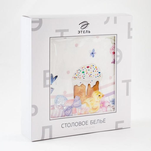 Скатерть Этель Spring easter d=214см +/-3см, 100% хлопок, саржа 190 гр/м2  фото 12
