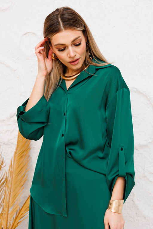 Рубашка AmberA 1066И изумруд  фото 3