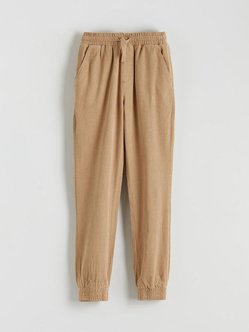 Beli Lastikli Kadife Erkek ?ocuk Jogger Pantolon