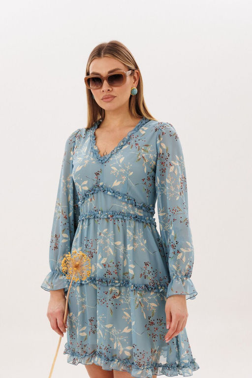 Платье ANELLI 1830 аквамарин  фото 5