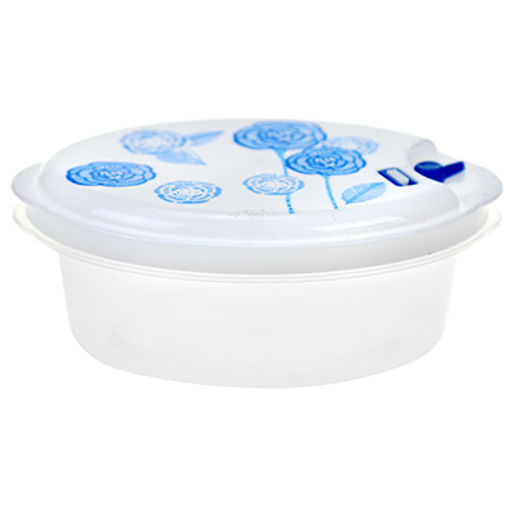 Контейнер пластмассовый Розы 1,65л - 20,2х14,5х7,7см, набор 3шт, с пароотводом, для хранения в холодильнике, цвета микс (Китай) - Домашняя мода фото 2