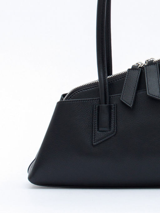 Сумка женская кожаная 6006L black Polina&Eiterou