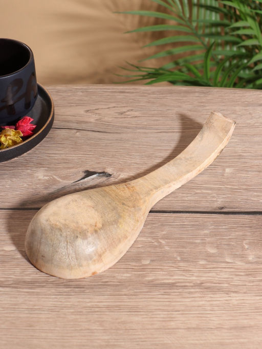 Подставка под ложку «Листья», 25.5×9×3.8 см, дерево манго