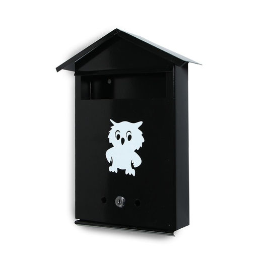Ящик почтовый с замком, вертикальный, Домик, чёрный - Simaland фото 5