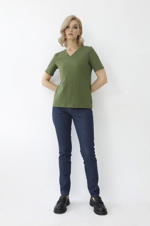 Футболка с V-образным вырезом - Looklikecat фото 3
