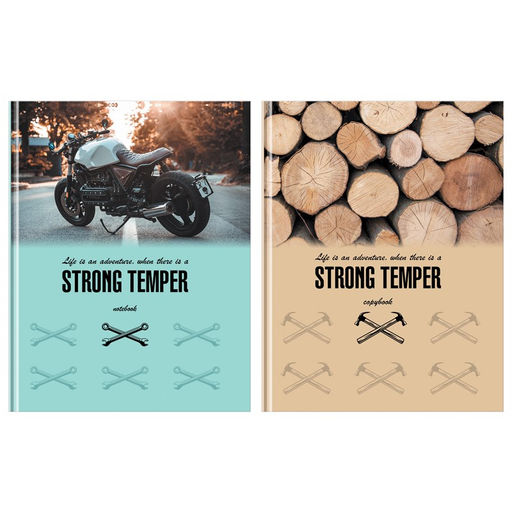 Бизнес-блокнот А5 80л. "Strong temper" ("BG", ББ5т80_лг 11161) глянцевая ламинация