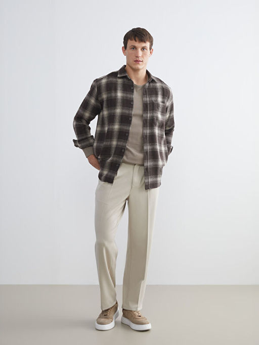 Regular Fit Uzun Kollu Ekose Erkek Oduncu G?mlek