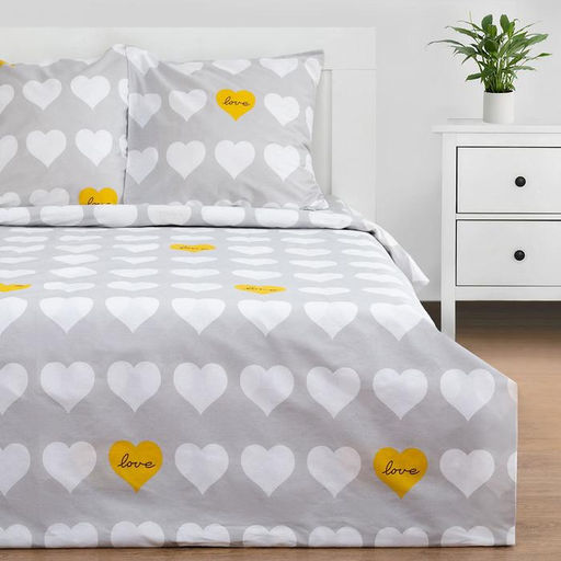 Постельное белье Этель евро Heart 200*217см,220*240см,70*70см-2 шт  фото 3