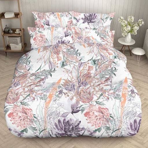 Постельное белье - Бязь Люкс Цветариум 70084 1,5-спальный - Luteks фото 2